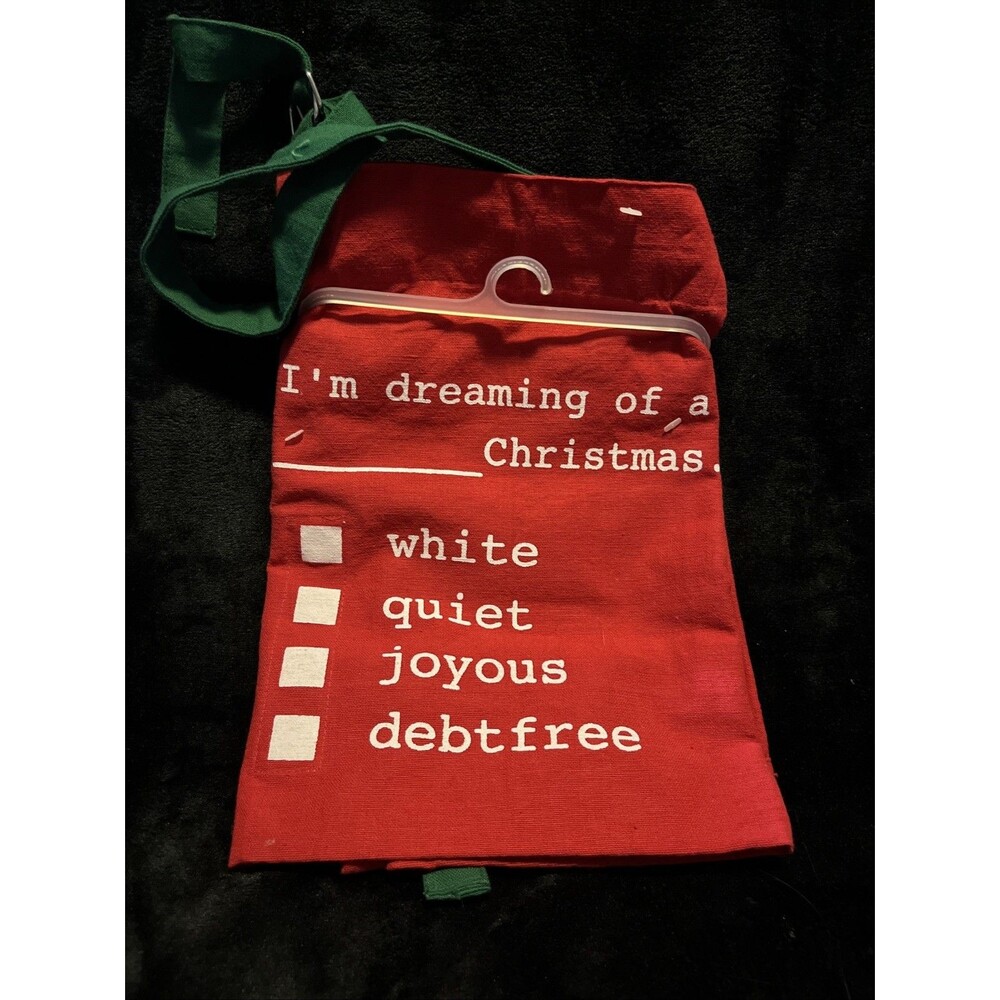 Vintage Kay Dee Designs Anna Marie I'm Dreaming of a Christmas Themed Full Apron